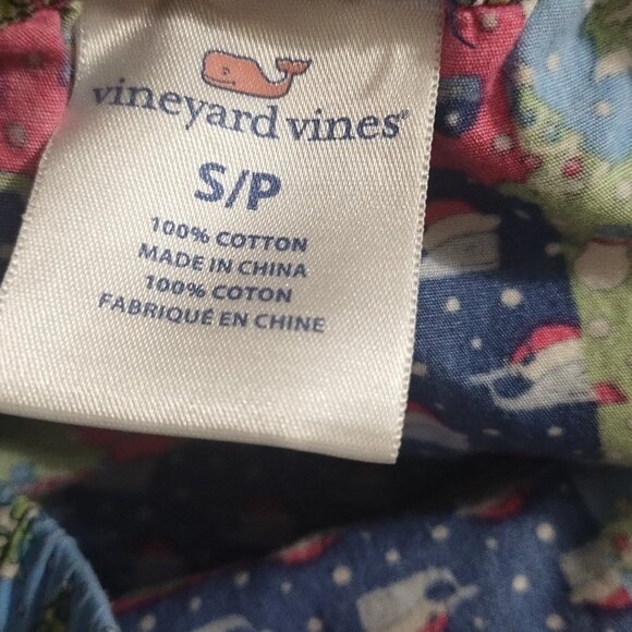 Vineyard Vines Christmas-Themed Cotton PJ Pants S - Picture 4 of 5
